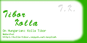 tibor kolla business card